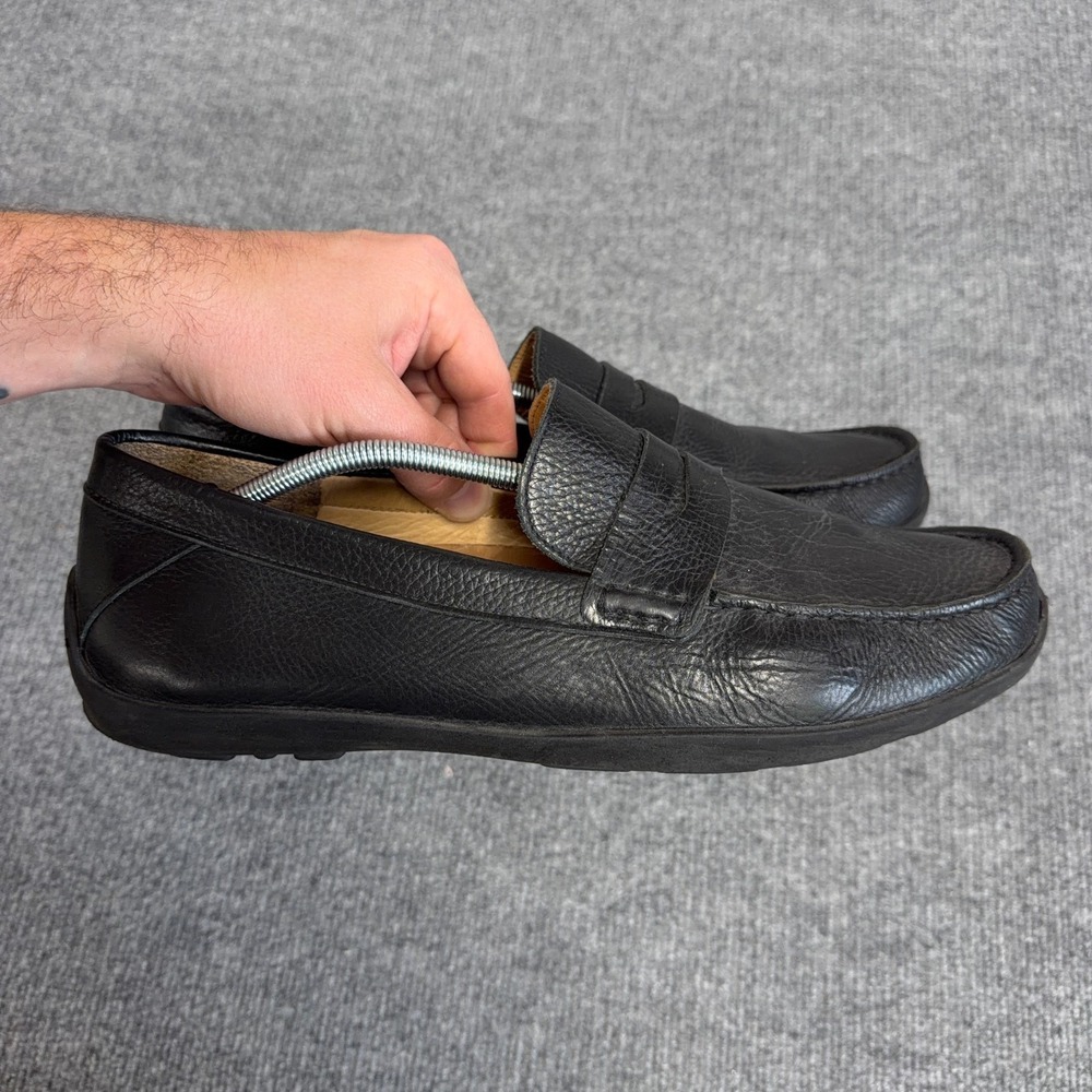 Samuel Hubbard Free Spirit Driving Moc Penny Loafers Mens 13 Black Leather Shoes